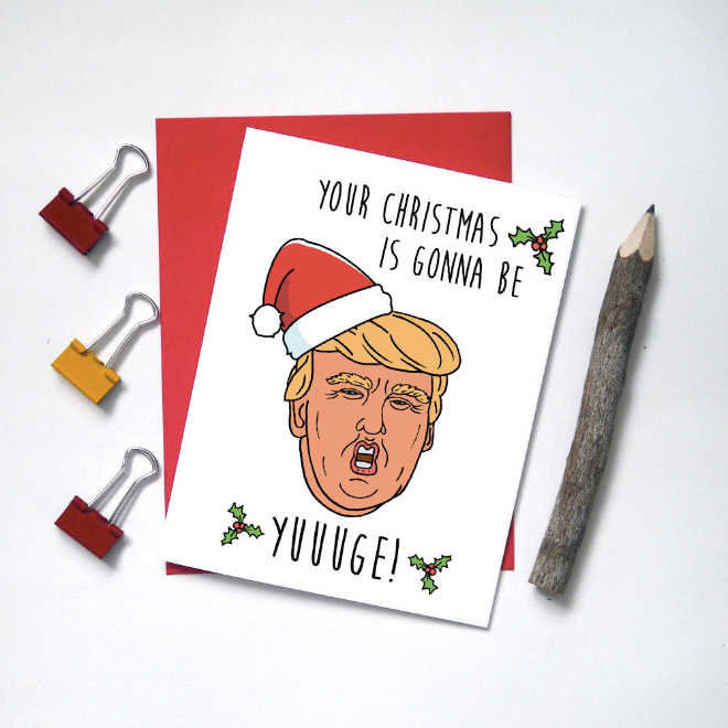 Tarjeta de navidad de Trump.