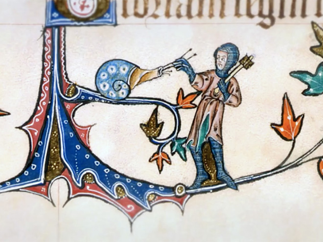 El artista medieval era muy aficionado a las batallas de caracoles. ¿Por qué?