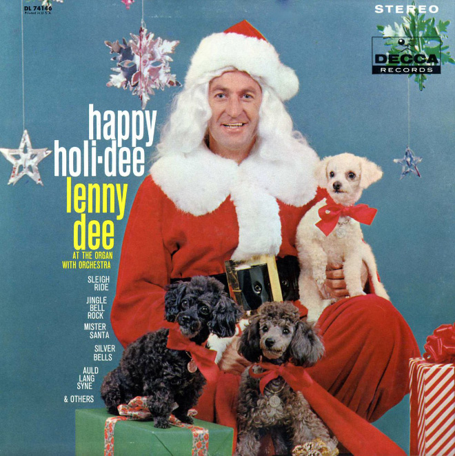 Torpe portada del álbum de Navidad vintage.