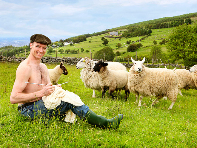 Una imagen del calendario de agricultores irlandeses.