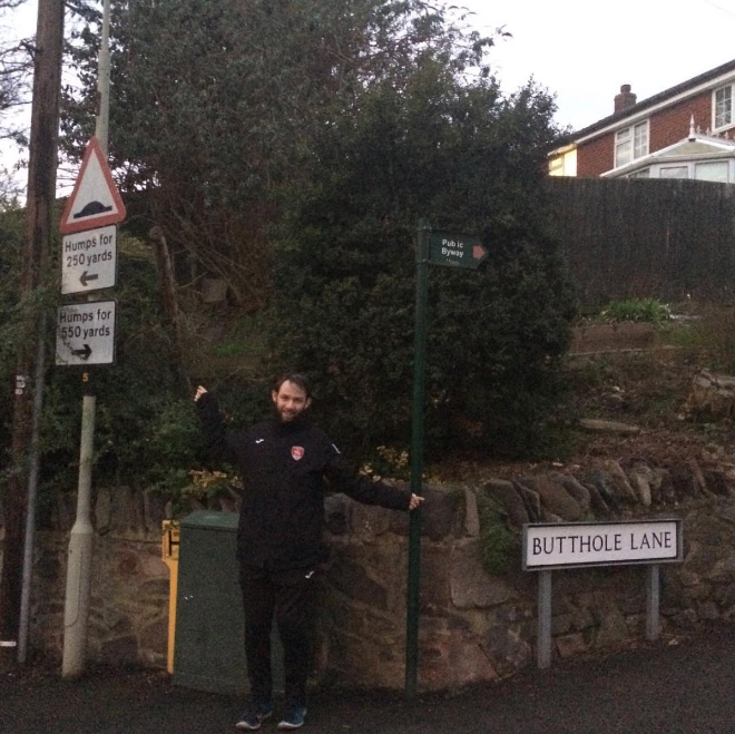 Calle groseramente nombrada en Shepshed, Loughborough, Reino Unido.