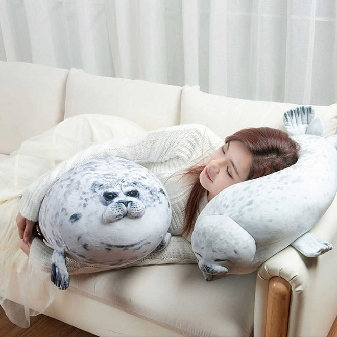 Grandes almohadas de foca.