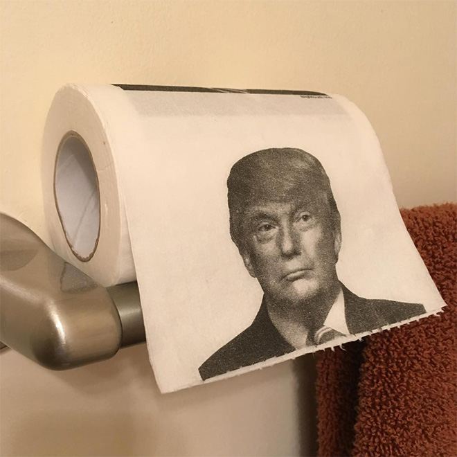 Papel higiénico de Donald Trump contra el coronavirus.