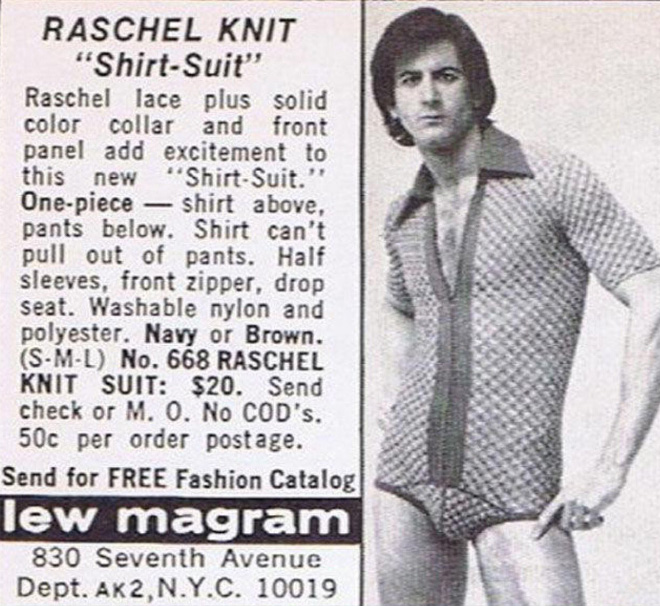 Anuncio de ropa interior masculina de 1970.