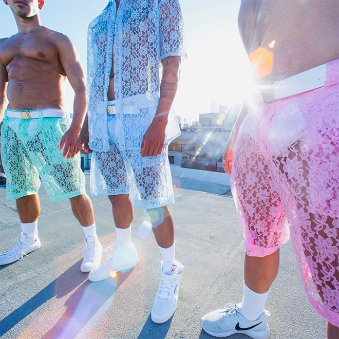 Shorts de encaje para hombres Summer fashion crime.