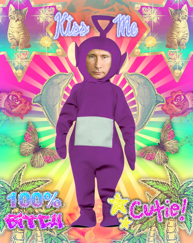 Rainbow Putin apoya los derechos de los homosexuales.