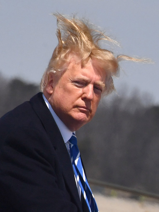 Trump contra el viento.