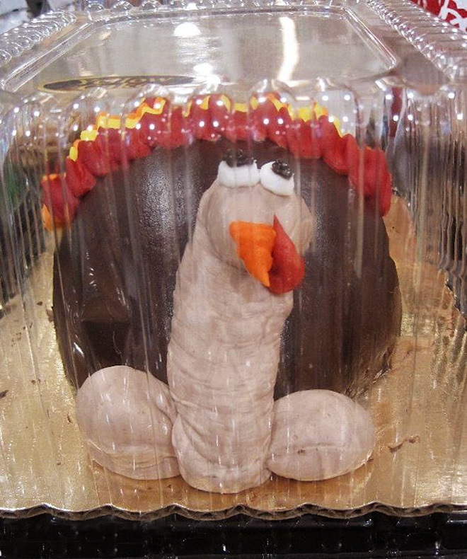 El pastel de Acción de Gracias falla.