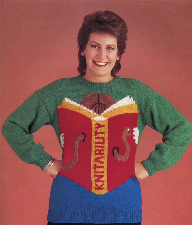 Suéter feo de los 80.