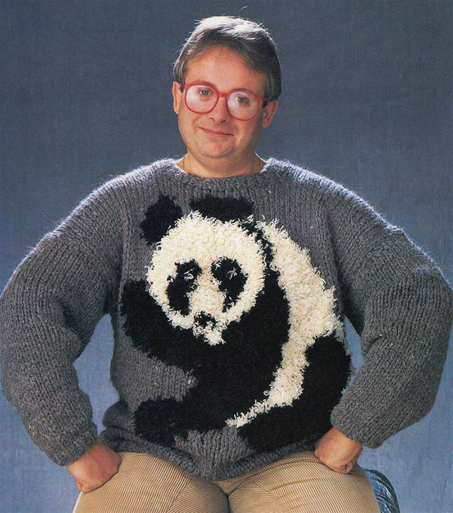 Suéter feo de los 80.