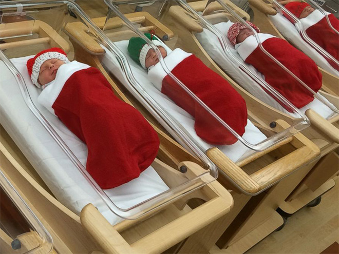 Cuando el hospital decora para Navidad ...