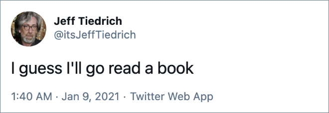 Supongo que leeré un libro