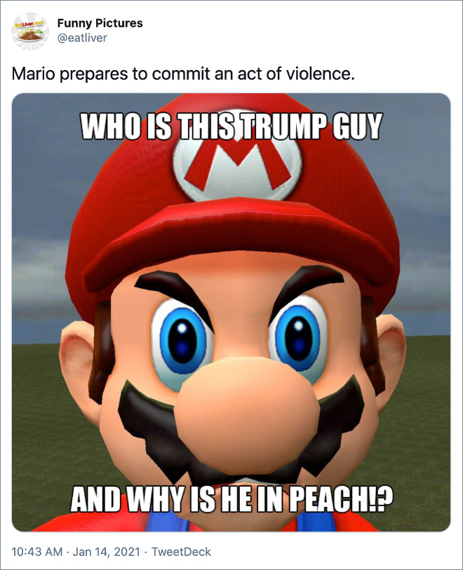 Mario se prepara para cometer un acto de violencia.