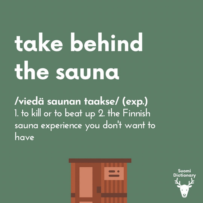 Toma detrás de la sauna.