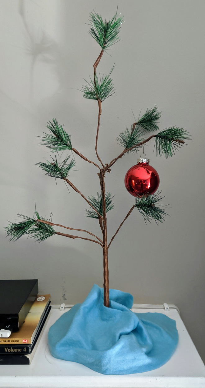 Idea de árbol de Navidad para perezosos.