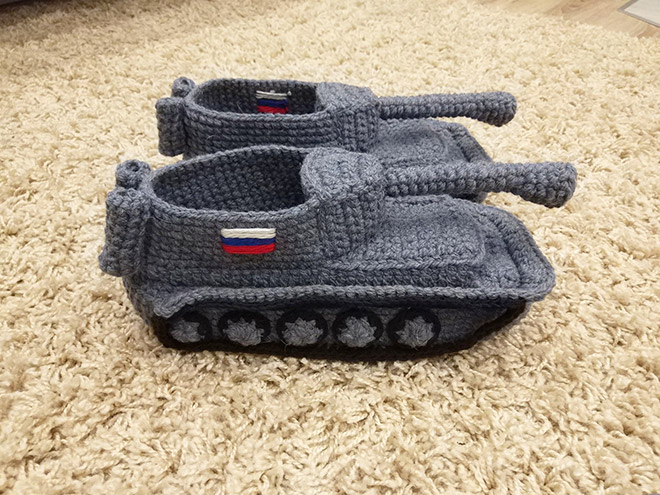 Zapatillas de tanque ruso.