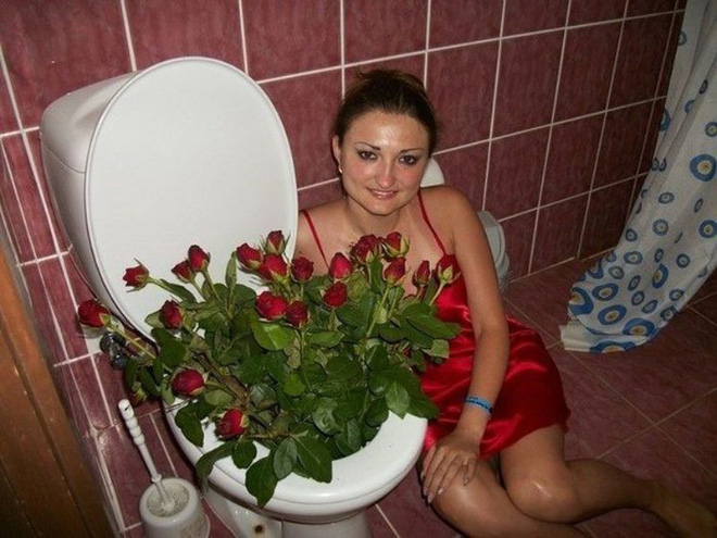 A los rusos les encanta posar en el baño.