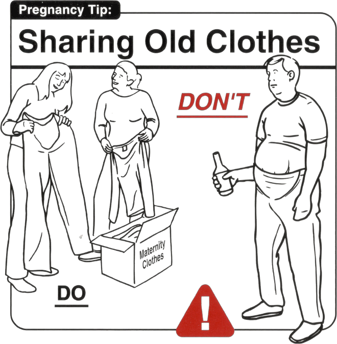 Compartir ropa vieja.