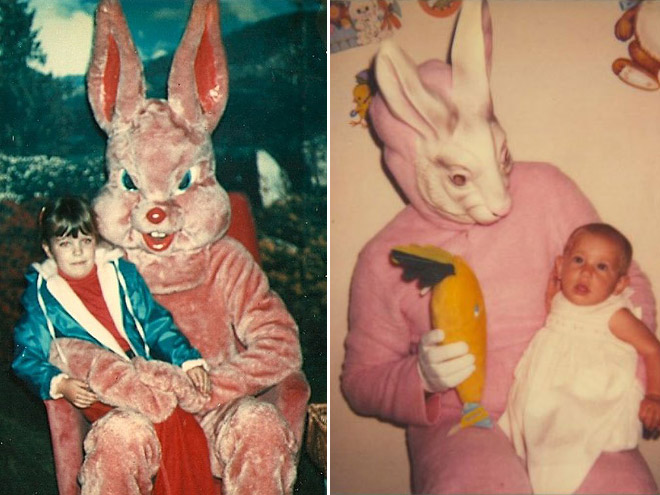 Espeluznante foto familiar de Pascua.
