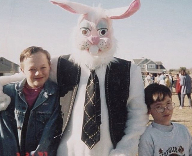Espeluznante foto familiar de Pascua.