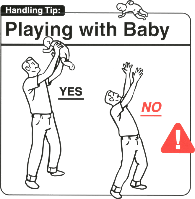 Juega con el bebé.