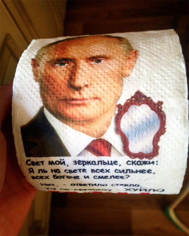 Papel higiénico de Vladímir Putin.