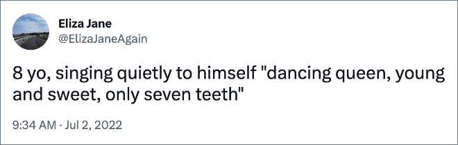 Sólo siete dientes.