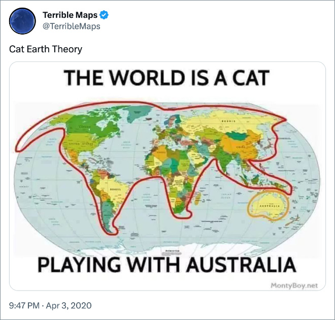 teoría de la tierra de los gatos