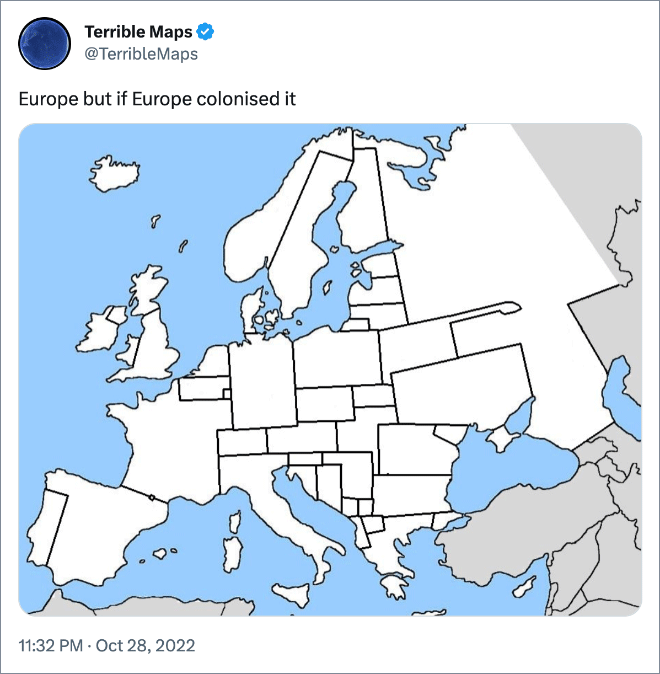Europa pero si Europa la colonizó
