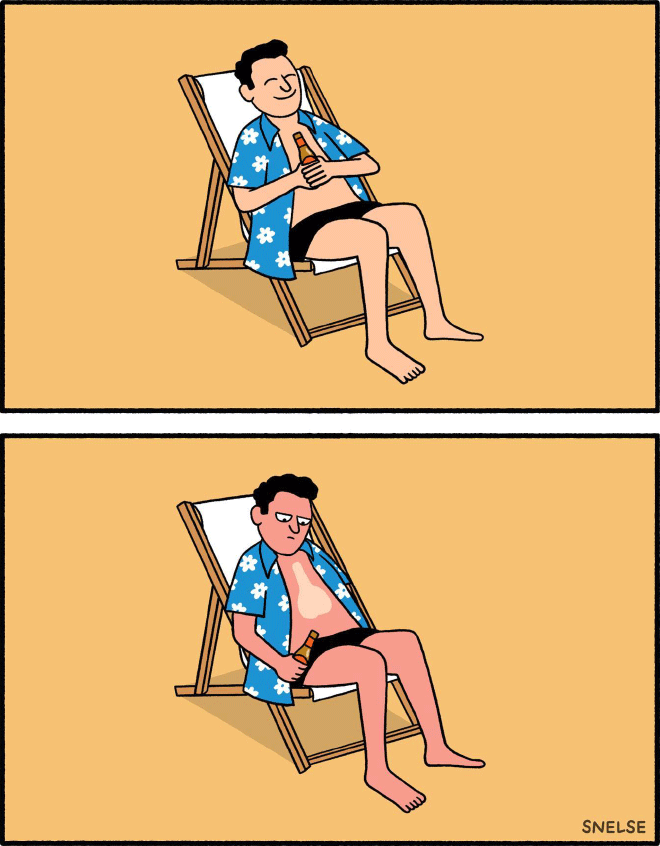 Dibujo de caricatura de Steve Nelson.