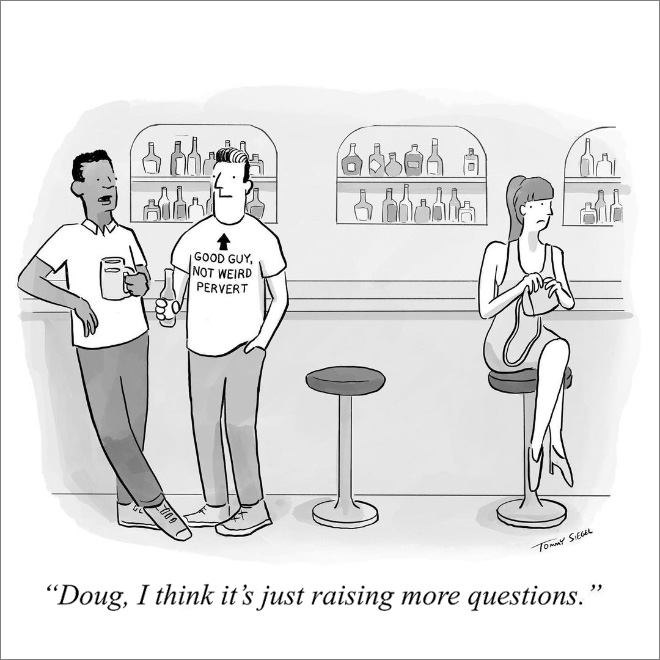 Caricatura de Tommy Siegel.